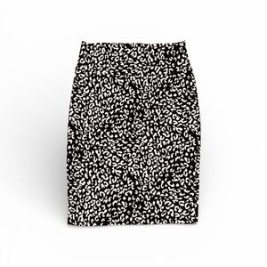 LuLaRoe Black and White Animal Print Pencil Skirt